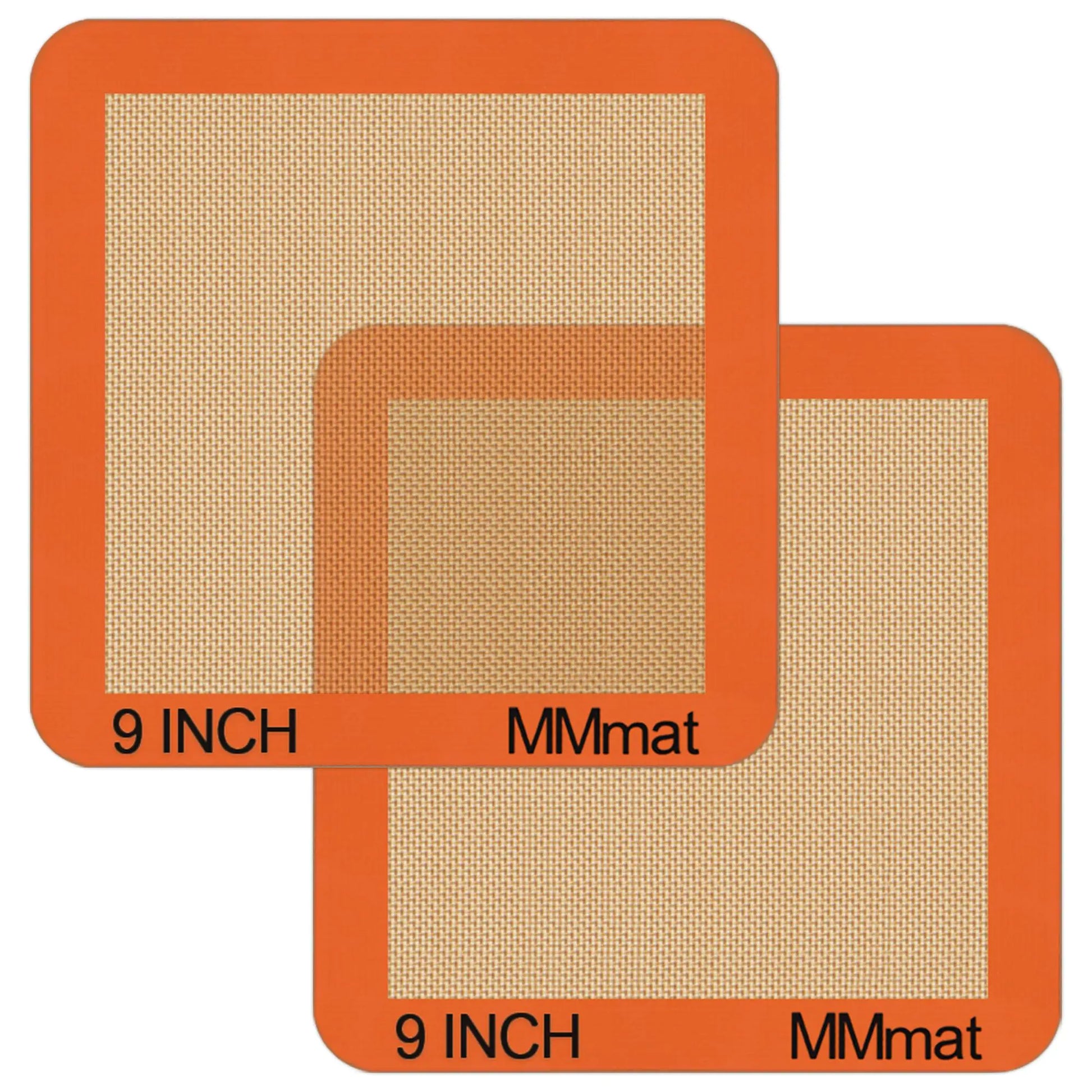 MMmat Silicone Baking Mats Set of 2 Non-Stick Air Fryer Liners 9-Inch
