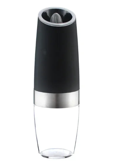 Electric gravity salt and pepper grinder for kitchen use