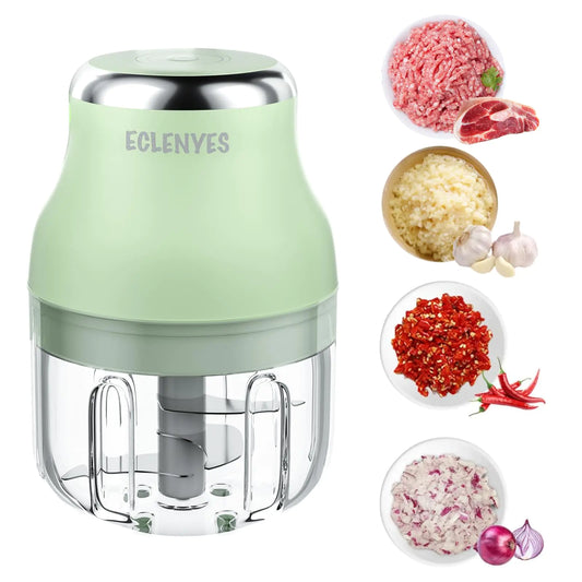 Portable Electric Garlic Chopper for Vegetables and Meat