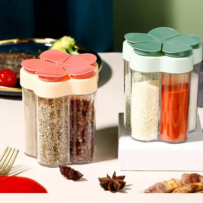 5-in-1 Travel Spice Containers with Airtight Lid and Labels