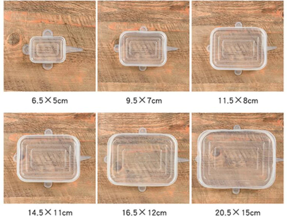 Airtight Reusable Stretch Silicone Food Covers Set