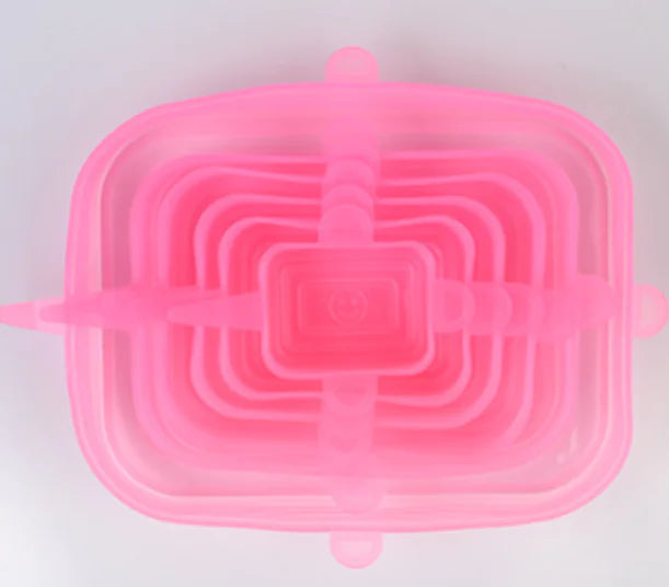 Airtight Reusable Stretch Silicone Food Covers Set