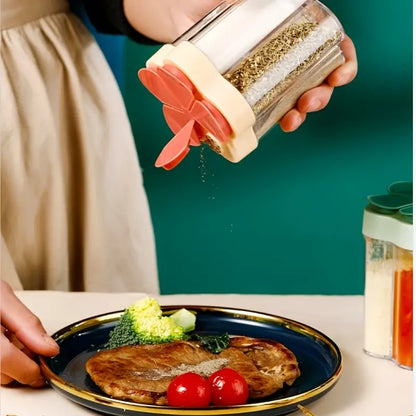 5-in-1 Travel Spice Containers with Airtight Lid and Labels