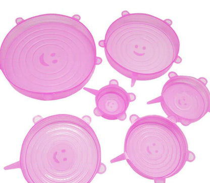 Airtight Reusable Stretch Silicone Food Covers Set