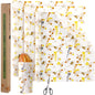 BeeFresh Reusable Beeswax Food Wraps 3-Roll Set for Eco Food Storage