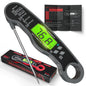 Digital Instant Read Meat Thermometer Waterproof Backlit Grey