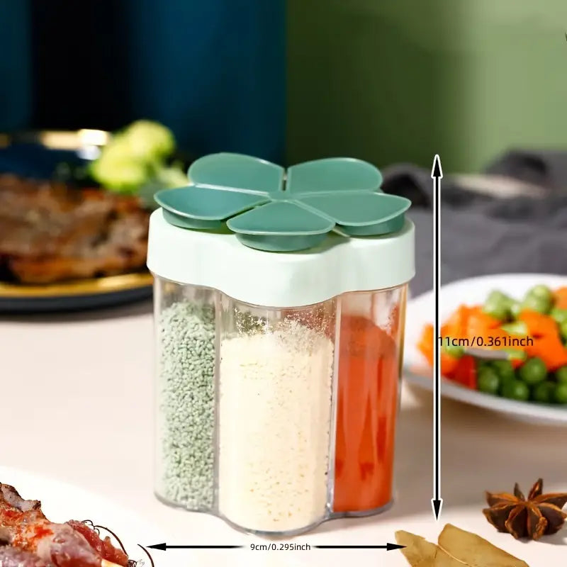5-in-1 Travel Spice Containers with Airtight Lid and Labels