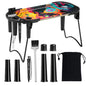 Foldable metal decorative tray 9.33x4.13 inch