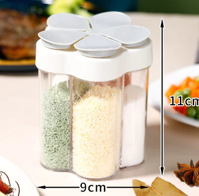5-in-1 Travel Spice Containers with Airtight Lid and Labels