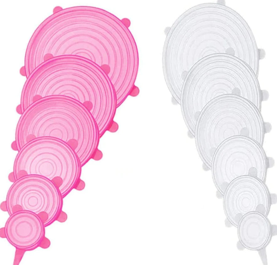 Airtight Reusable Stretch Silicone Food Covers Set