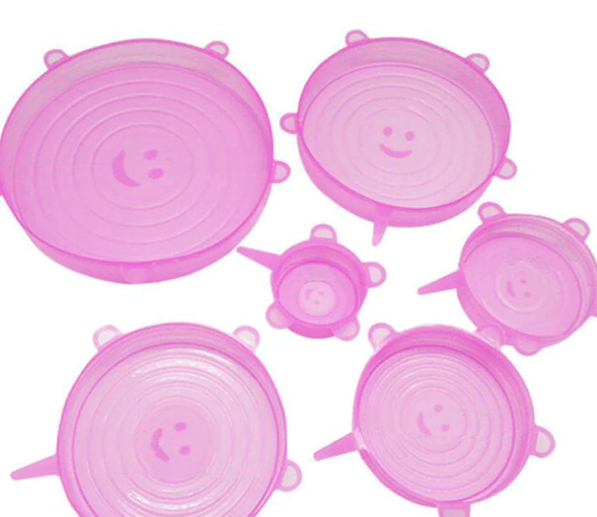 Airtight Reusable Stretch Silicone Food Covers Set