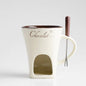 Choco Melt ceramic fondue mug for chocolate and dessert dipping