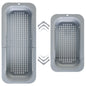 Gray Adjustable Sink Colander for Washing Fruits and Vegetables