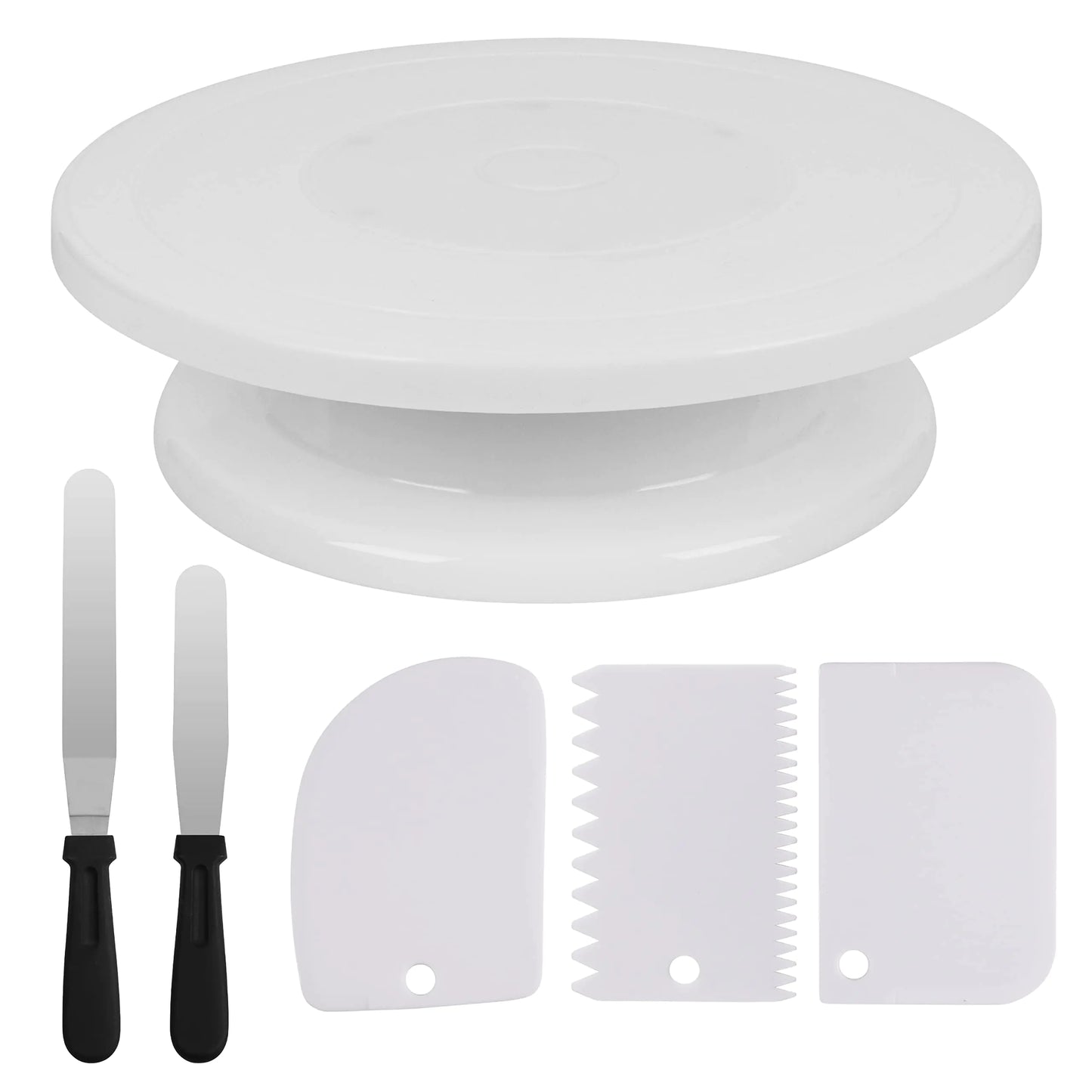 11-Inch Rotating Cake Turntable Decorating Set