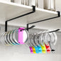 Under Cabinet Tumbler Lid Organizer Space Saving Rack Black