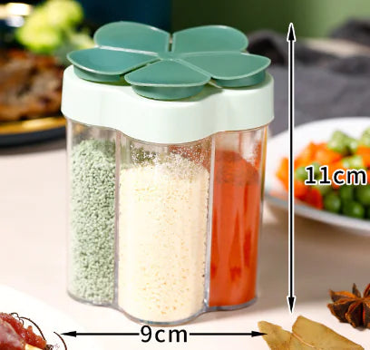 5-in-1 Travel Spice Containers with Airtight Lid and Labels