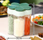 5-in-1 Travel Spice Containers with Airtight Lid and Labels