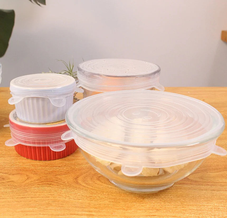 Airtight Reusable Stretch Silicone Food Covers Set