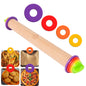 Round Stackable Air Fryer Racks with Clamp and Brush 1 Pack
